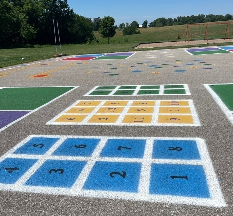 colorful playground grid
