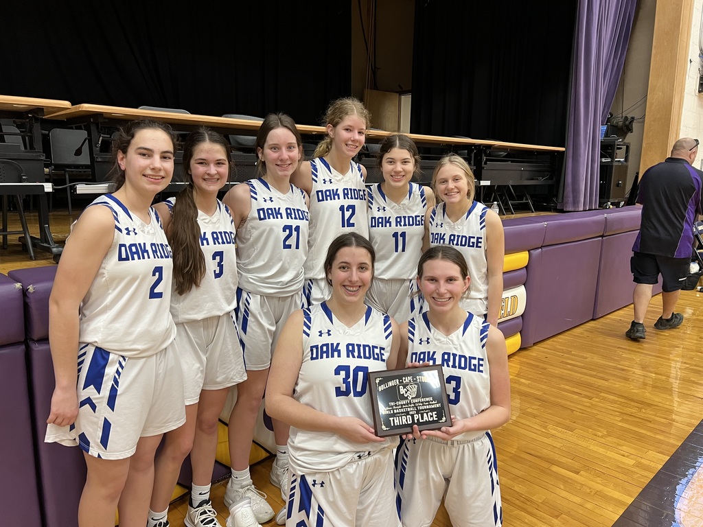 HS Varsity Girls Bball 3rd place finish at the BCS Conf TRN